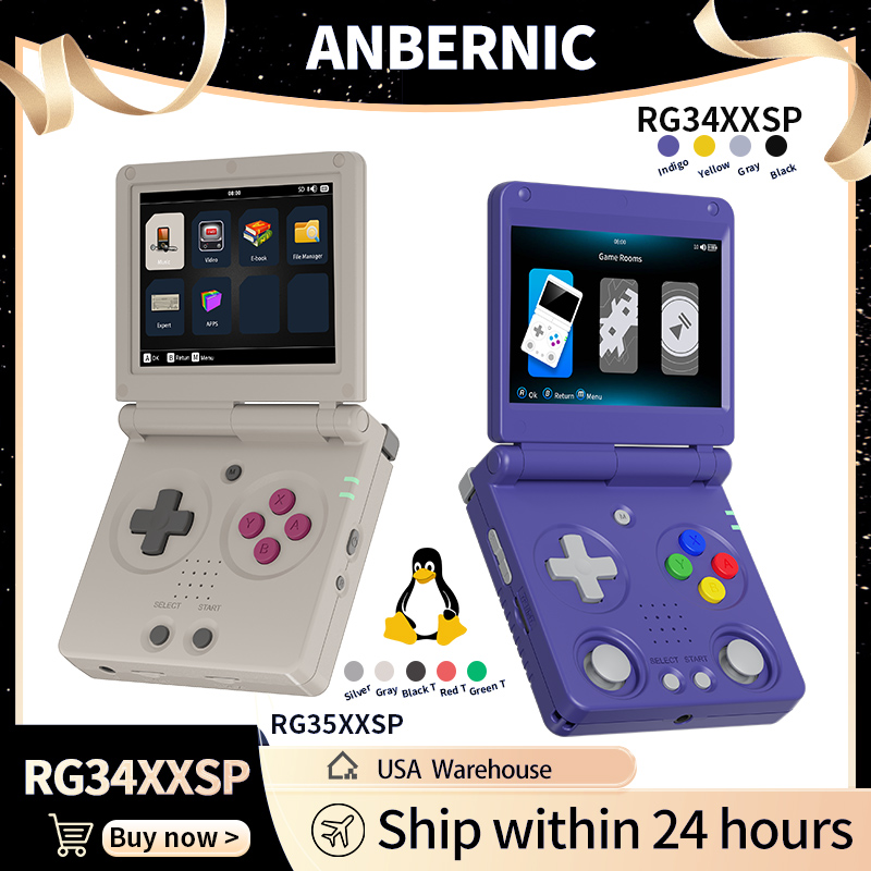 Retro Gaming Kiosk - Anbernic RG34XXSP RG35XXSP Перекидная портативная игровая