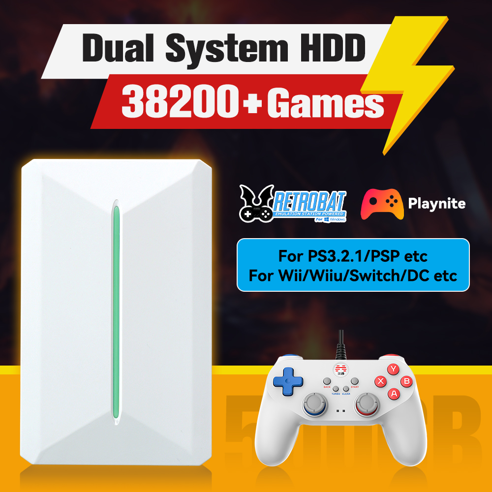 Retro Gaming N64 - Retrobat&Playnite System HDD Ретро игровая консоль