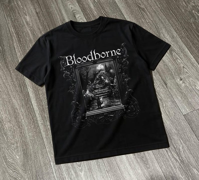 Игровая футболка Bloodborne Da – обзор и цена Retro Gaming T Shirt