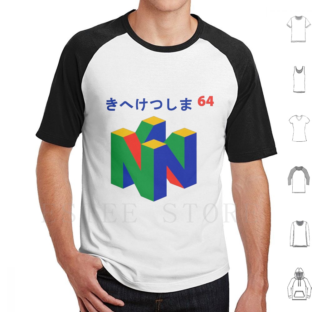 Японская футболка 64 с принтом – обзор и цена Retro Gaming T Shirt